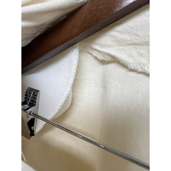 Vintage Victorian Lace Ruffle Cottage Core Western Prairie Coquette Top Medium - Picture 10 of 16